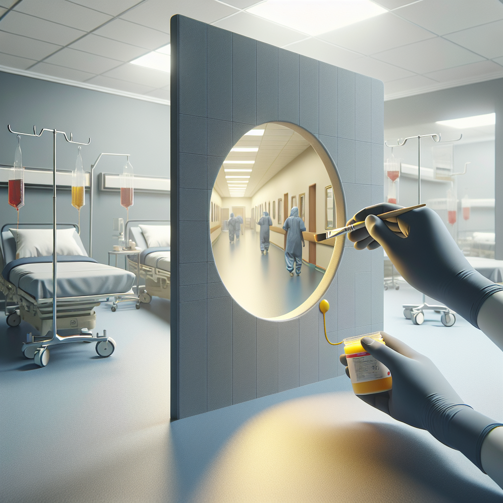 revestimento antimicrobiano ambiente médico