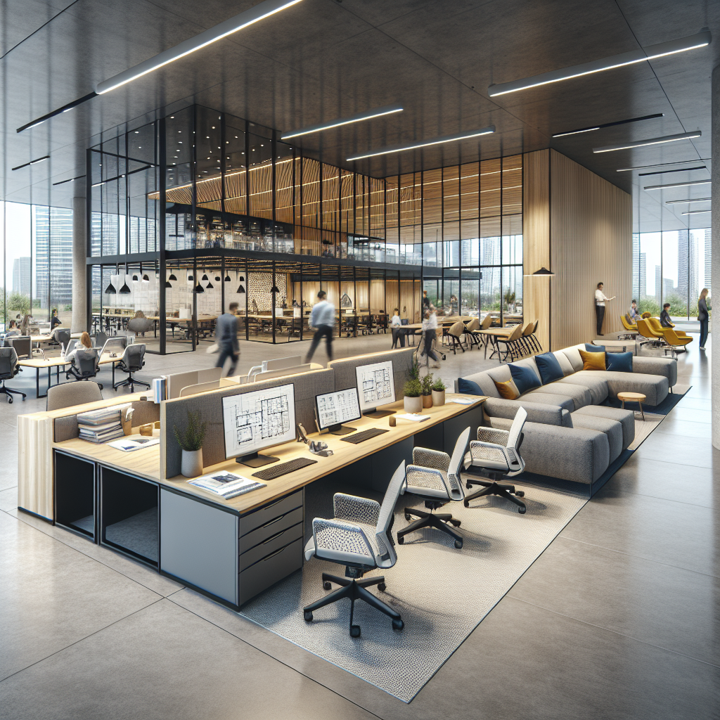 espaço corporativo funcional elegante